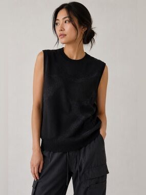Y-3 JACQUARD KNIT SWEATER VEST